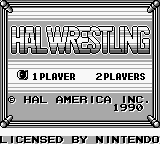 HAL Wrestling (USA) Title Screen